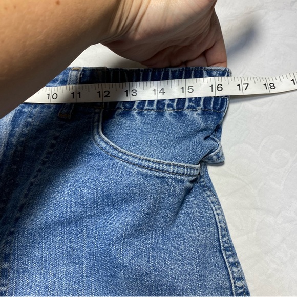 Vintage Lee Stretchy Cutoff Cargo Shorts Scrunch Waistband Women’s 8 Denim Jean - Picture 6 of 13